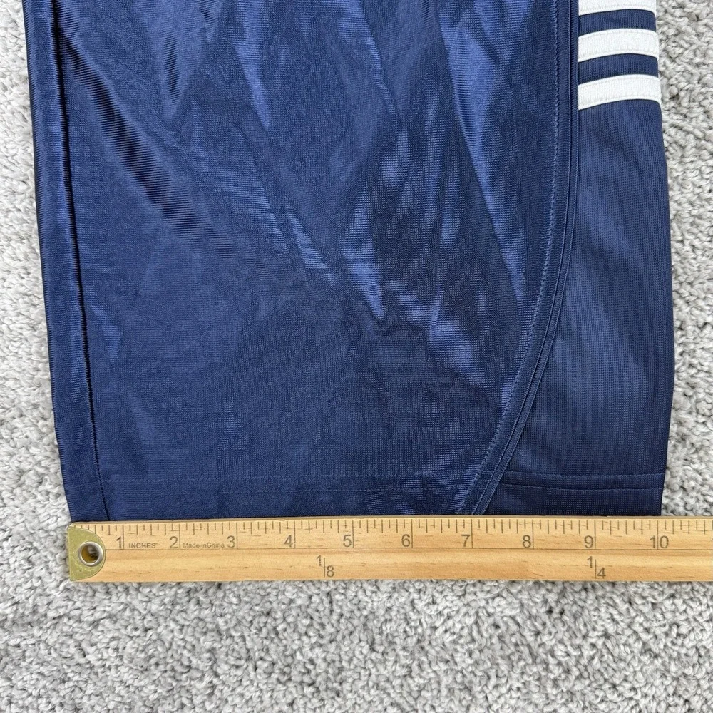 VTG Y2K Adidas Track Pants L Navy Dazzle Tear Away Wide Leg Warm Up